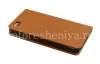 Photo 4 — চামড়া কেস অনুভূমিক খোলার "কাঠের" BlackBerry Z30 জন্য, বাদামী