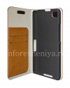 Фотография 5 — Кожаный чехол горизонтально открывающийся “Wooden” для BlackBerry Z30, Коричневый
