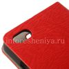 Фотография 5 — Кожаный чехол горизонтально открывающийся “Wooden” для BlackBerry Z30, Красный