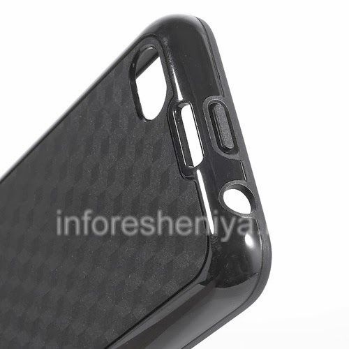 Галерея фотографий товара Силиконовый чехол уплотненный "Cube" для BlackBerry Z30, Черный/Черный