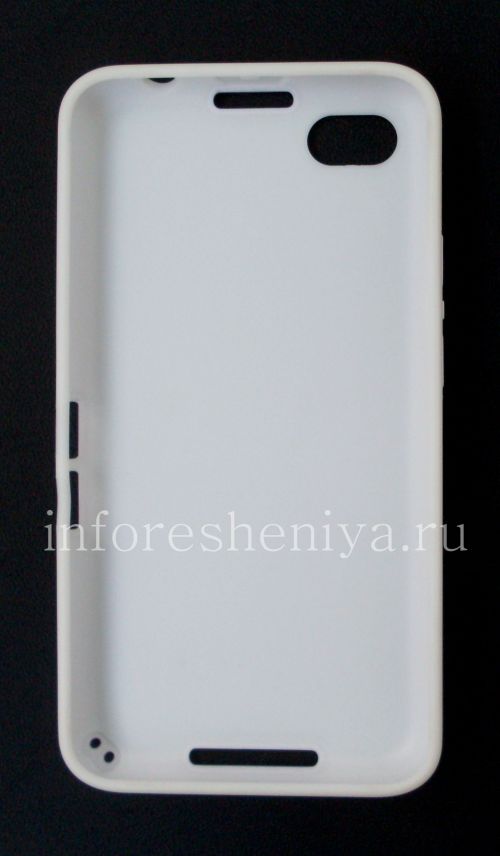 Галерея фотографий товара Силиконовый чехол уплотненный "Cube" для BlackBerry Z30, Белый/Белый