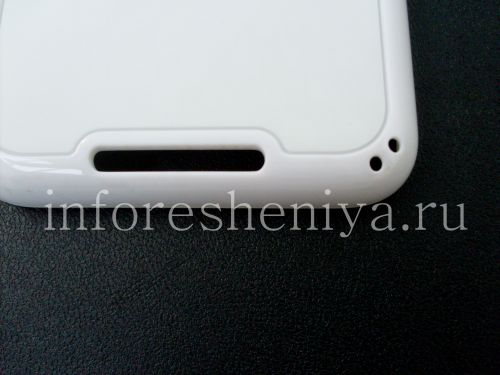 Галерея фотографий товара Силиконовый чехол уплотненный "Cube" для BlackBerry Z30, Белый/Белый