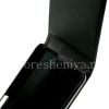 Photo 3 — ブラックベリーZ30用の垂直開口カバー付きレザーケース, ブラック、細かいテクスチャ