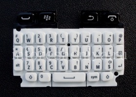 El teclado original Inglés para BlackBerry 9720, Blanco, QWERTY