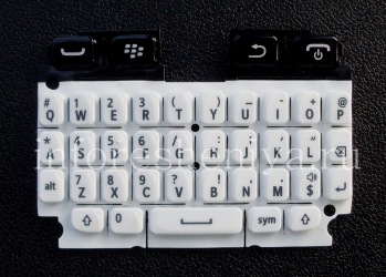 The original English Keyboard for BlackBerry 9720, White, QWERTY