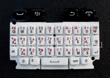 Купить Русская клавиатура для BlackBerry 9720 (гравировка)