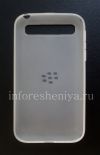 Photo 2 — Funda de silicona original compactado Shell suave de la caja para BlackBerry Classic, White (blanco traslúcido)