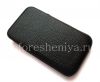 Фотография 4 — Оригинальный кожаный чехол-карман с металлическим логотипом Leather Pocket для BlackBerry Classic, Черный (Black)