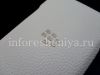 Фотография 11 — Оригинальный кожаный чехол-карман с металлическим логотипом Leather Pocket для BlackBerry Classic, Белый (White)