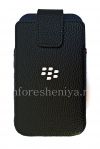 Photo 1 — Housse en cuir d'origine avec clip pour Étui pivotant en cuir BlackBerry Classic, Noir (Black)