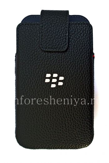Housse en cuir d'origine avec clip pour Étui pivotant en cuir BlackBerry Classic