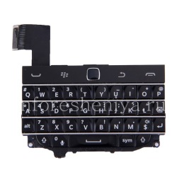 Asli perakitan keyboard bahasa Inggris dengan papan dan trackpad untuk BlackBerry Classic, hitam