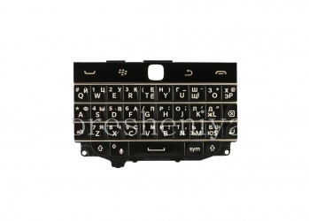 لوحة المفاتيح الروسية بلاك بيري Classic (النقش), أسود