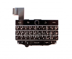 Russische Tastatureinheit mit dem Vorstand und dem Trackpad für Blackberry Classic (Stich), schwarz