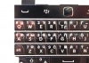 Photo 7 — perakitan Keyboard Rusia dengan papan dan trackpad untuk BlackBerry Classic (ukiran), hitam
