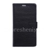 Фотография 1 — Кожаный чехол горизонтально открывающийся “Классический” для BlackBerry DTEK50, Черный