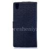 Photo 2 — Leather Case pembukaan horisontal "Classic" untuk BlackBerry DTEK50, hitam