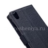 Photo 4 — Leather Case pembukaan horisontal "Classic" untuk BlackBerry DTEK50, hitam