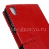 Photo 4 — Horizontal Ledertasche mit Öffnungsfunktion unterstützt für Blackberry DTEK50, rot