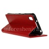Photo 6 — Horizontal Ledertasche mit Öffnungsfunktion unterstützt für Blackberry DTEK50, rot