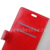 Фотография 7 — Кожаный чехол горизонтально открывающийся с функцией подставки для BlackBerry DTEK50, Красный
