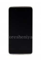 LCD-Bildschirm Montage mit Touch-Screen und Lünette für Blackberry DTEK50, Grau (Carbon Grau)