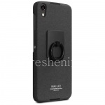 Firm cover plastic, amboze IMAK Sandy Shell for BlackBerry DTEK50, Black (Black)