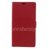 Фотография 1 — Кожаный чехол горизонтально открывающийся “Классический” для BlackBerry DTEK60, Красный