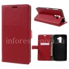Photo 6 — Leather Case pembukaan horisontal "Classic" untuk BlackBerry DTEK60, merah