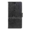 Photo 1 — Horizontal Leather Case for the opening Casual BlackBerry DTEK60, The black