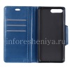 Фотография 3 — Кожаный чехол-книжка для BlackBerry KEY2 LE, Синий