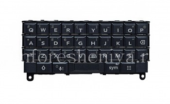 Original English keyboard in assembly with a board, a touch element and the scanner of fingerprints for BlackBerry KEY2 LE