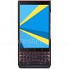 Photo 2 — BlackBerry KEY2 LE用コーポレートプラスチックカバーカバーレザーIMAK, ブラック/ブラウン（Black / Brown）