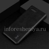 Фотография 5 — Фирменный пластиковый чехол-крышка Кожаный IMAK для BlackBerry KEY2 LE, Черный (Black)