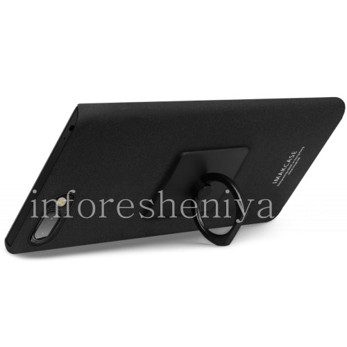 Галерея фотографий товара Фирменный пластиковый чехол-крышка IMAK Sandy Shell для BlackBerry KEY2 LE, Черный (Black)