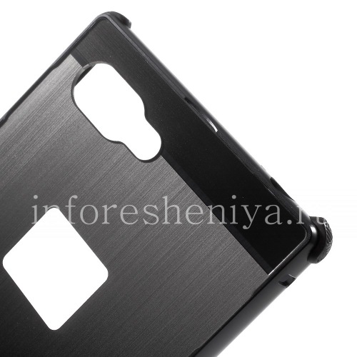 Галерея фотографий товара Эксклюзивный комбинированный чехол Aluminium для BlackBerry KEY2, Антрацит
