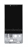 Фотография 1 — Экран LCD + тач-скрин + ободок для BlackBerry KEY2, Металлик