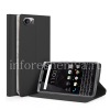 Photo 3 — BlackBerry KEYoneにレザーケース横開き「マット」, 黒