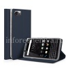 Фотография 6 — Кожаный чехол горизонтально открывающийся "Матовый" для BlackBerry KEYone, Индиго