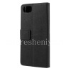 Фотография 2 — Кожаный чехол горизонтально открывающийся "Рельефный" для BlackBerry KEYone, Черный