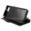 Фотография 4 — Кожаный чехол горизонтально открывающийся "Рельефный" для BlackBerry KEYone, Черный