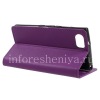 Фотография 3 — Кожаный чехол горизонтально открывающийся "Рельефный" для BlackBerry KEYone, Фиолетовый