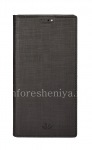 Кожаный чехол горизонтально открывающийся Vili Folio для BlackBerry KEYone, Черный