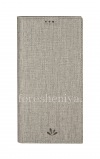 Фотография 1 — Кожаный чехол горизонтально открывающийся Vili Folio для BlackBerry KEYone, Серый