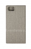 Photo 2 — Caso de cuero de apertura horizontal de Vili Case BlackBerry KEYONE, gris