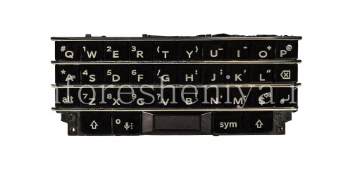 Оригинальная английская клавиатура в сборке с платой, сенсорным элементом и сканером отпечатков пальцев для BlackBerry KEYone, Черный, QWERTY