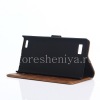 Photo 1 — Horisontal Kulit Kasus dengan fungsi pembukaan Berdiri BlackBerry Leap, coklat