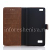 Photo 5 — Horisontal Kulit Kasus dengan fungsi pembukaan Berdiri BlackBerry Leap, coklat