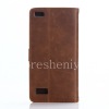 Photo 8 — Horisontal Kulit Kasus dengan fungsi pembukaan Berdiri BlackBerry Leap, coklat