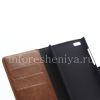 Photo 12 — Horisontal Kulit Kasus dengan fungsi pembukaan Berdiri BlackBerry Leap, coklat